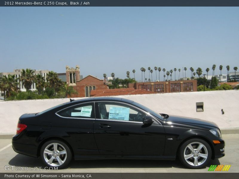 Black / Ash 2012 Mercedes-Benz C 250 Coupe
