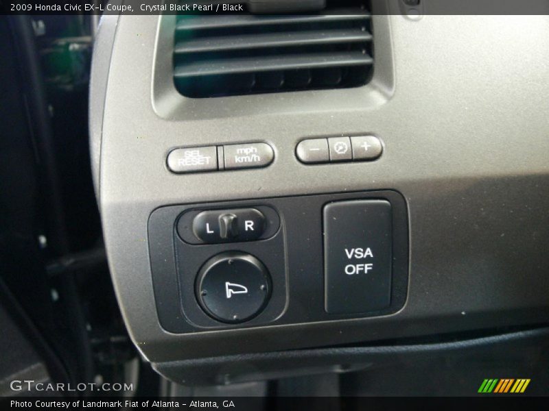 Crystal Black Pearl / Black 2009 Honda Civic EX-L Coupe