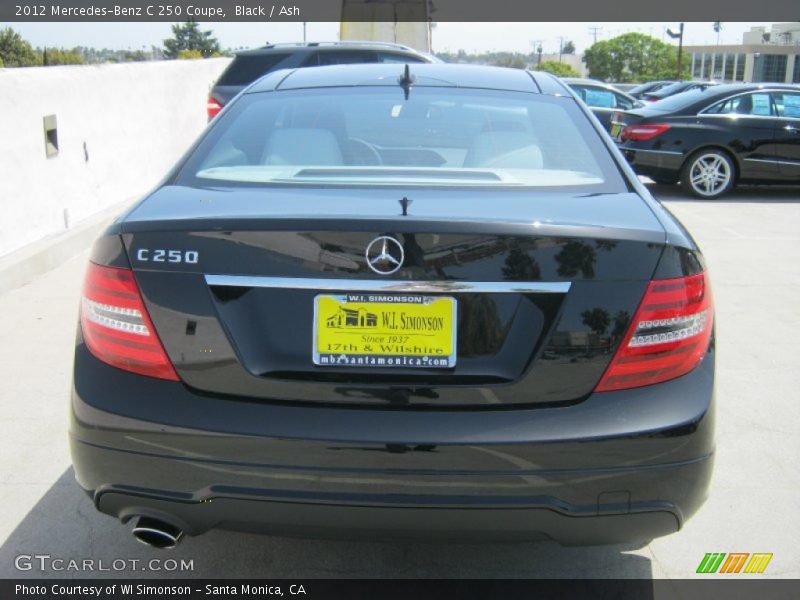 Black / Ash 2012 Mercedes-Benz C 250 Coupe