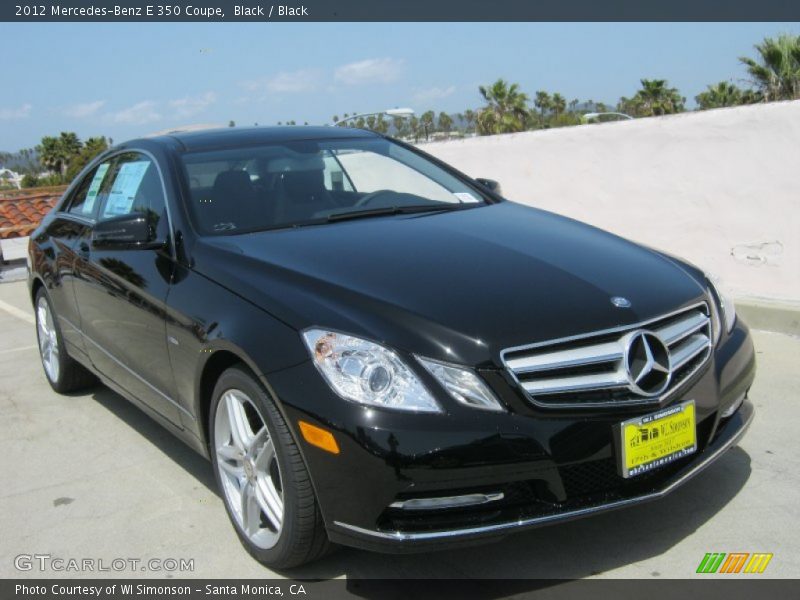 Black / Black 2012 Mercedes-Benz E 350 Coupe