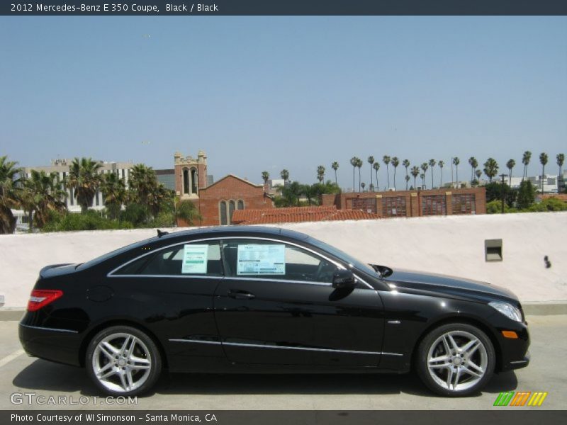 Black / Black 2012 Mercedes-Benz E 350 Coupe