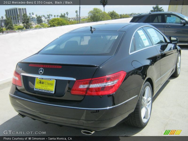 Black / Black 2012 Mercedes-Benz E 350 Coupe