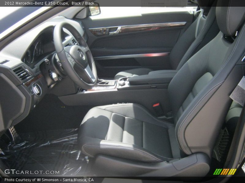 Black / Black 2012 Mercedes-Benz E 350 Coupe