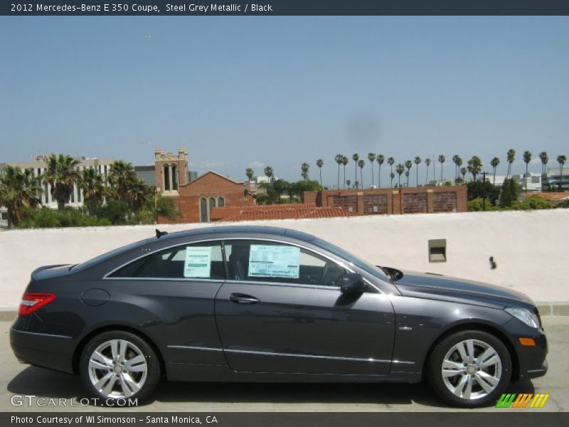 Steel Grey Metallic / Black 2012 Mercedes-Benz E 350 Coupe