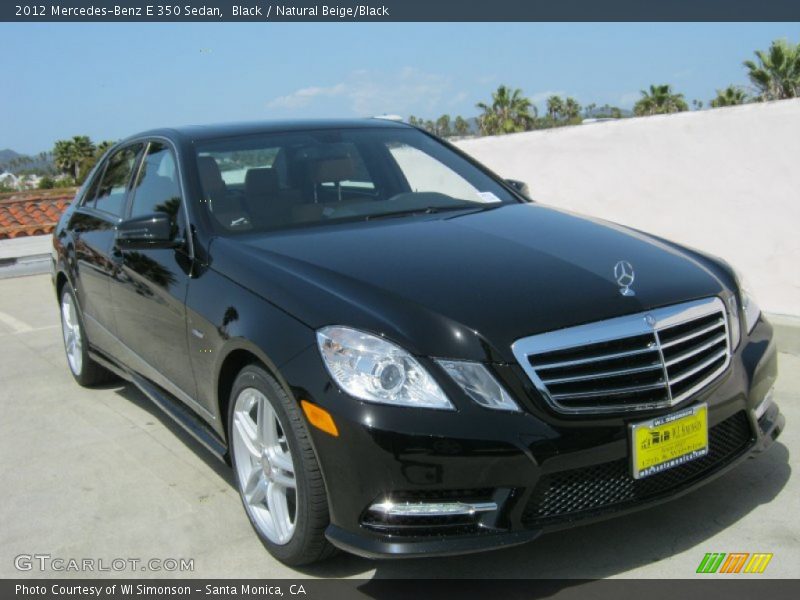 Black / Natural Beige/Black 2012 Mercedes-Benz E 350 Sedan