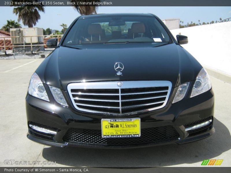 Black / Natural Beige/Black 2012 Mercedes-Benz E 350 Sedan