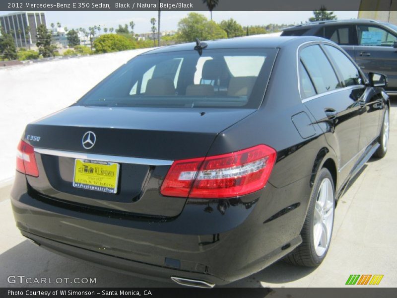 Black / Natural Beige/Black 2012 Mercedes-Benz E 350 Sedan