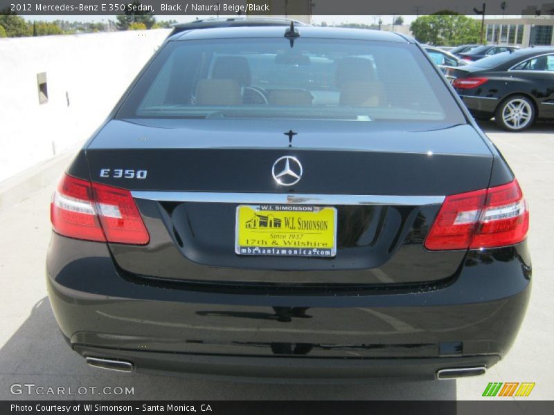 Black / Natural Beige/Black 2012 Mercedes-Benz E 350 Sedan