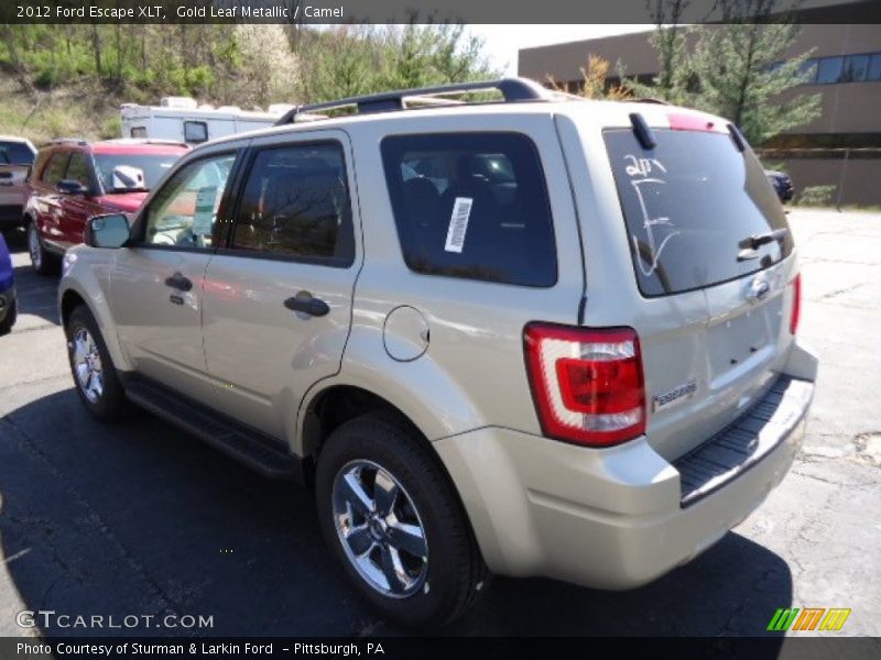 Gold Leaf Metallic / Camel 2012 Ford Escape XLT