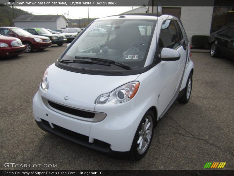 Crystal White / Design Black 2009 Smart fortwo passion cabriolet