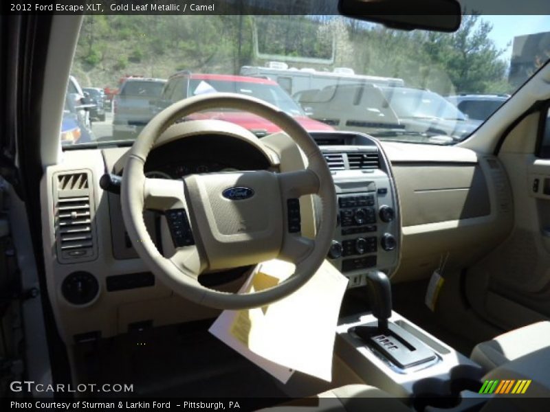 Gold Leaf Metallic / Camel 2012 Ford Escape XLT