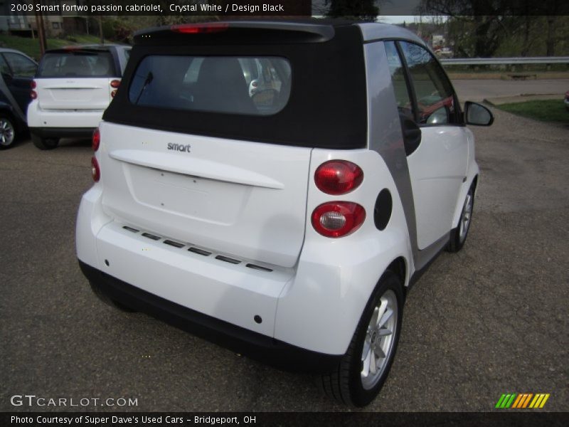 Crystal White / Design Black 2009 Smart fortwo passion cabriolet