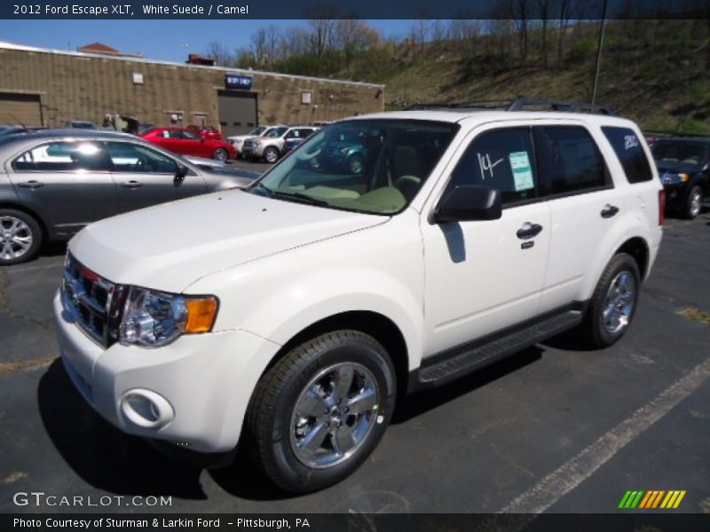 White Suede / Camel 2012 Ford Escape XLT