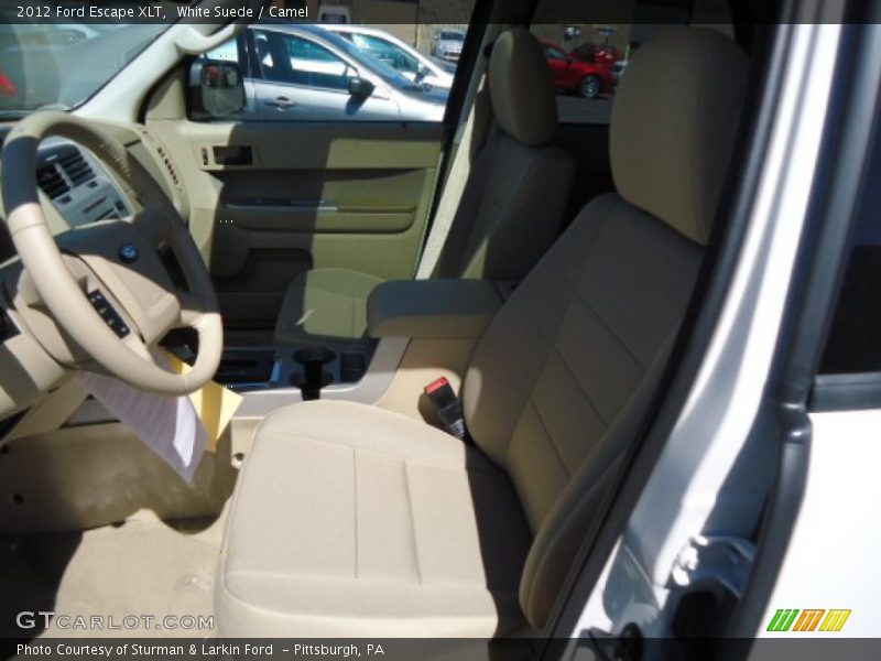 White Suede / Camel 2012 Ford Escape XLT