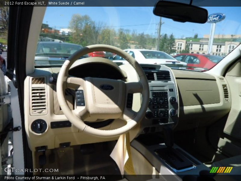 White Suede / Camel 2012 Ford Escape XLT