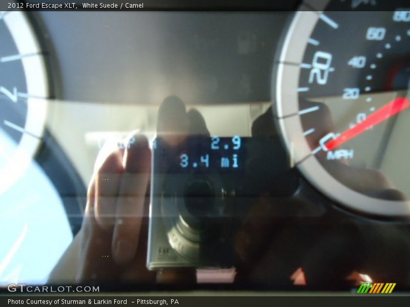 White Suede / Camel 2012 Ford Escape XLT