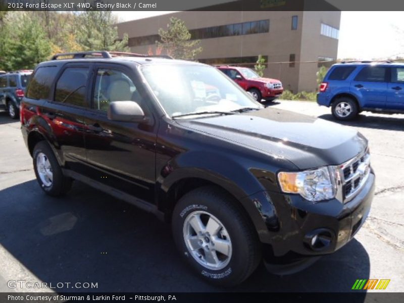 Ebony Black / Camel 2012 Ford Escape XLT 4WD