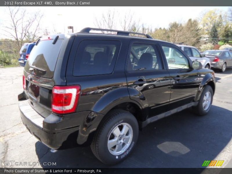 Ebony Black / Camel 2012 Ford Escape XLT 4WD