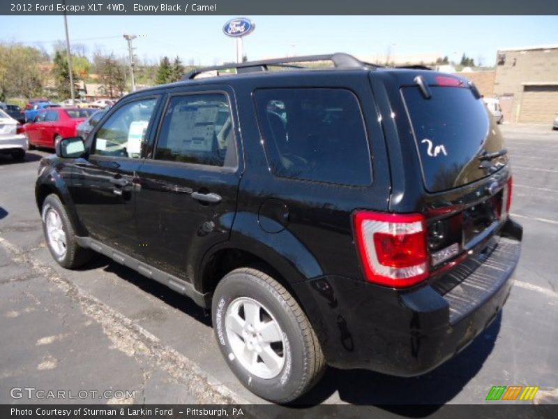 Ebony Black / Camel 2012 Ford Escape XLT 4WD