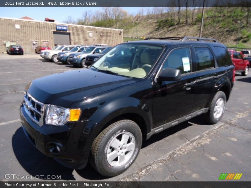 Ebony Black / Camel 2012 Ford Escape XLT 4WD