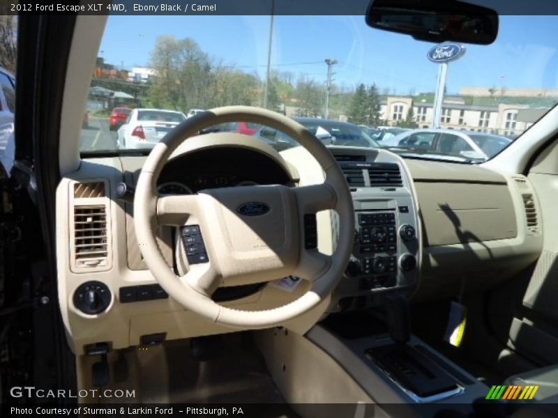 Ebony Black / Camel 2012 Ford Escape XLT 4WD