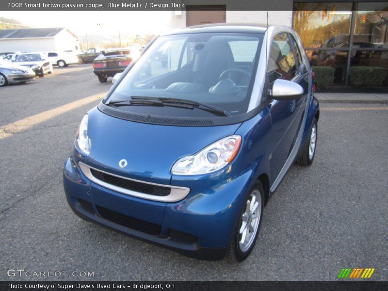 Blue Metallic / Design Black 2008 Smart fortwo passion coupe