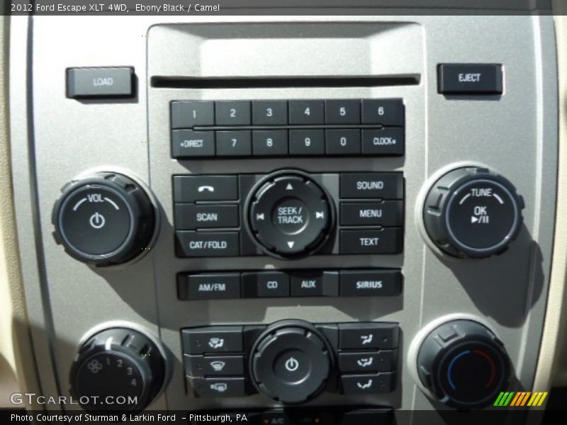 Ebony Black / Camel 2012 Ford Escape XLT 4WD