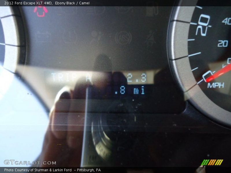 Ebony Black / Camel 2012 Ford Escape XLT 4WD
