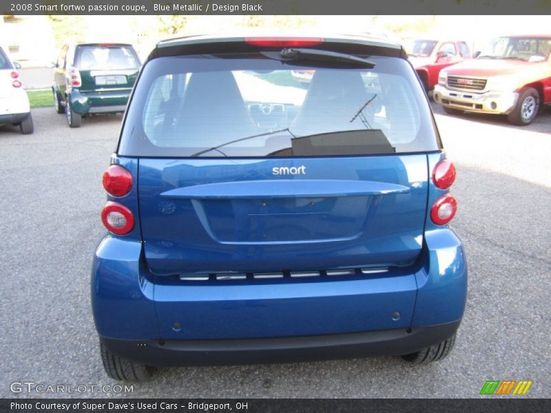 Blue Metallic / Design Black 2008 Smart fortwo passion coupe