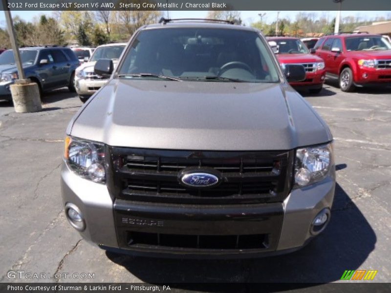 Sterling Gray Metallic / Charcoal Black 2012 Ford Escape XLT Sport V6 AWD
