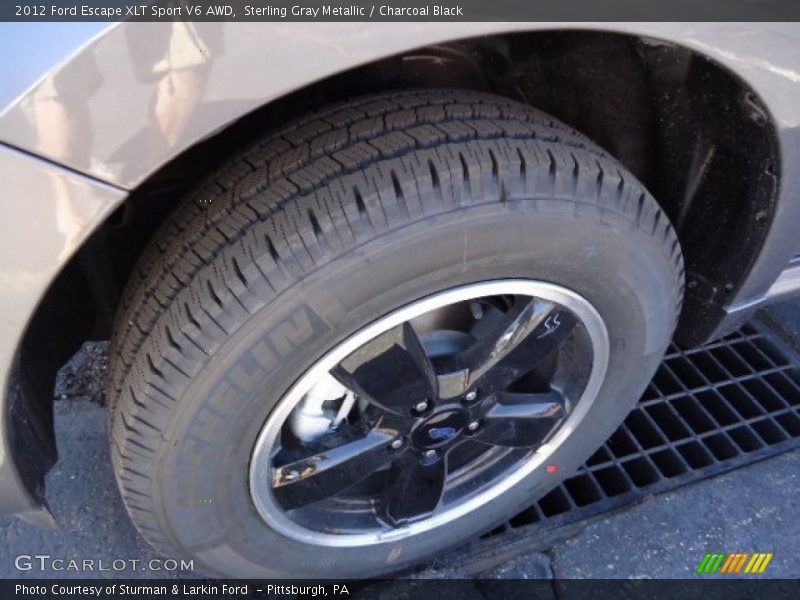 Sterling Gray Metallic / Charcoal Black 2012 Ford Escape XLT Sport V6 AWD