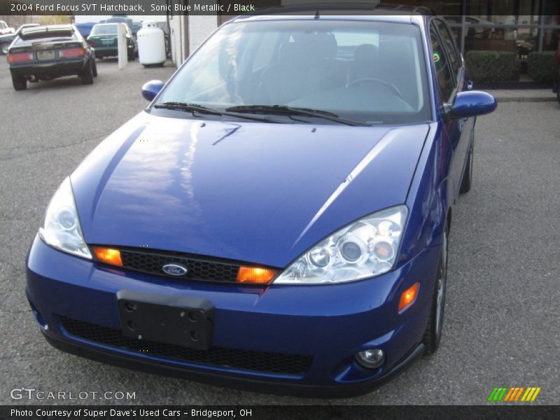 Sonic Blue Metallic / Black 2004 Ford Focus SVT Hatchback