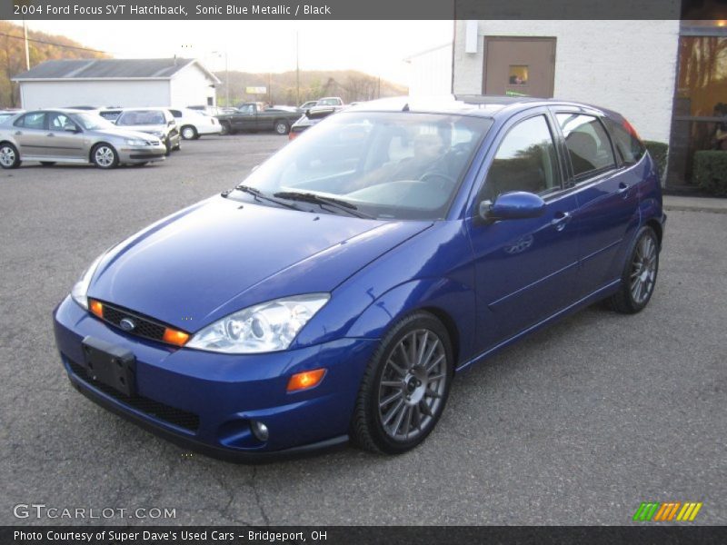 Sonic Blue Metallic / Black 2004 Ford Focus SVT Hatchback