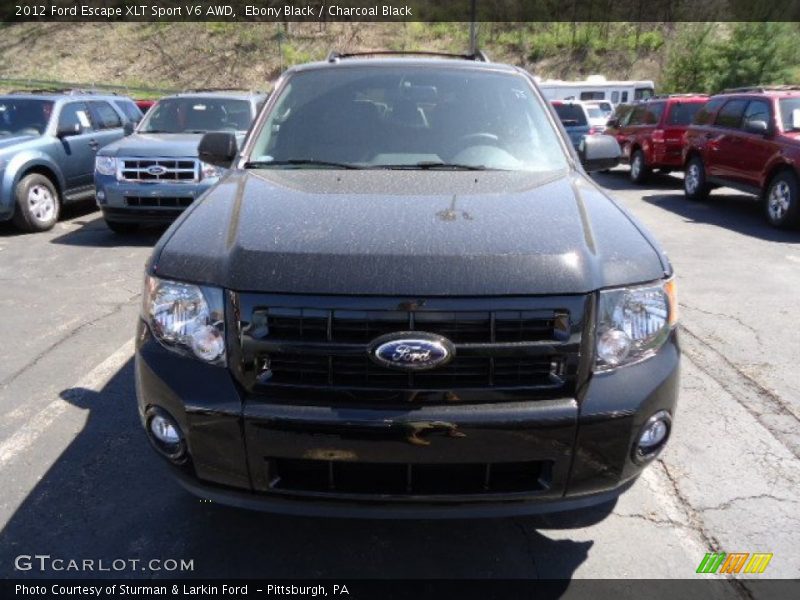 Ebony Black / Charcoal Black 2012 Ford Escape XLT Sport V6 AWD