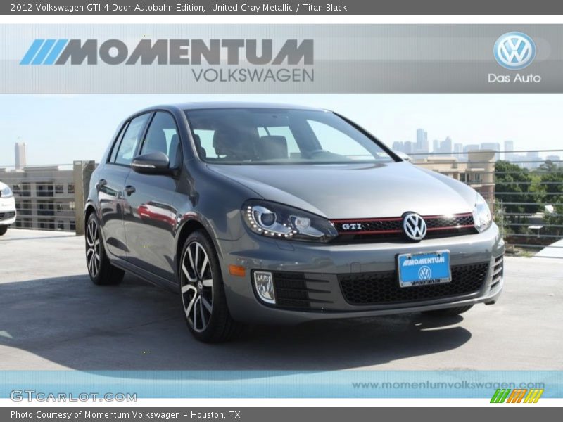 United Gray Metallic / Titan Black 2012 Volkswagen GTI 4 Door Autobahn Edition