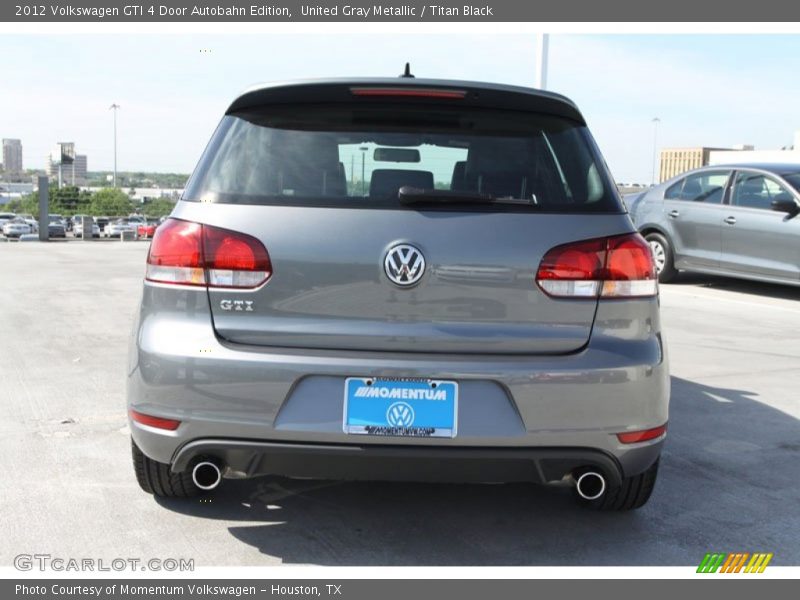 United Gray Metallic / Titan Black 2012 Volkswagen GTI 4 Door Autobahn Edition