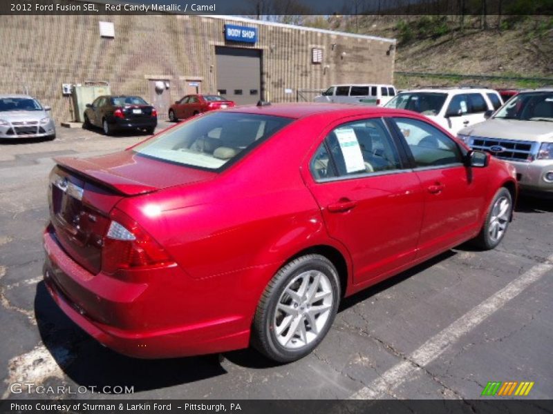 Red Candy Metallic / Camel 2012 Ford Fusion SEL