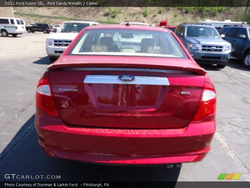 Red Candy Metallic / Camel 2012 Ford Fusion SEL