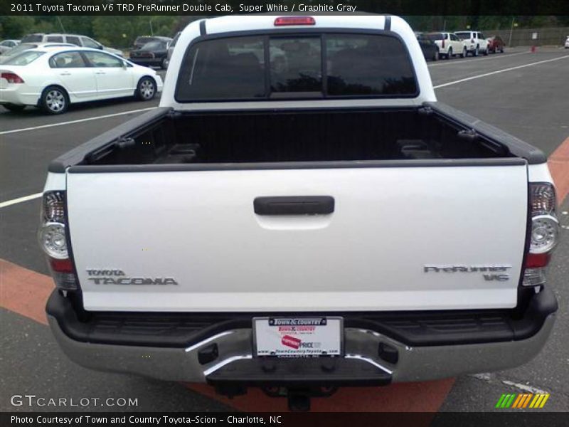 Super White / Graphite Gray 2011 Toyota Tacoma V6 TRD PreRunner Double Cab
