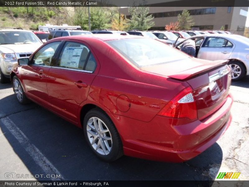 Red Candy Metallic / Camel 2012 Ford Fusion SEL