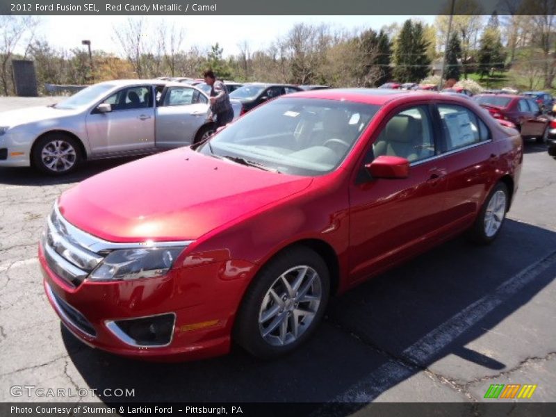 Red Candy Metallic / Camel 2012 Ford Fusion SEL