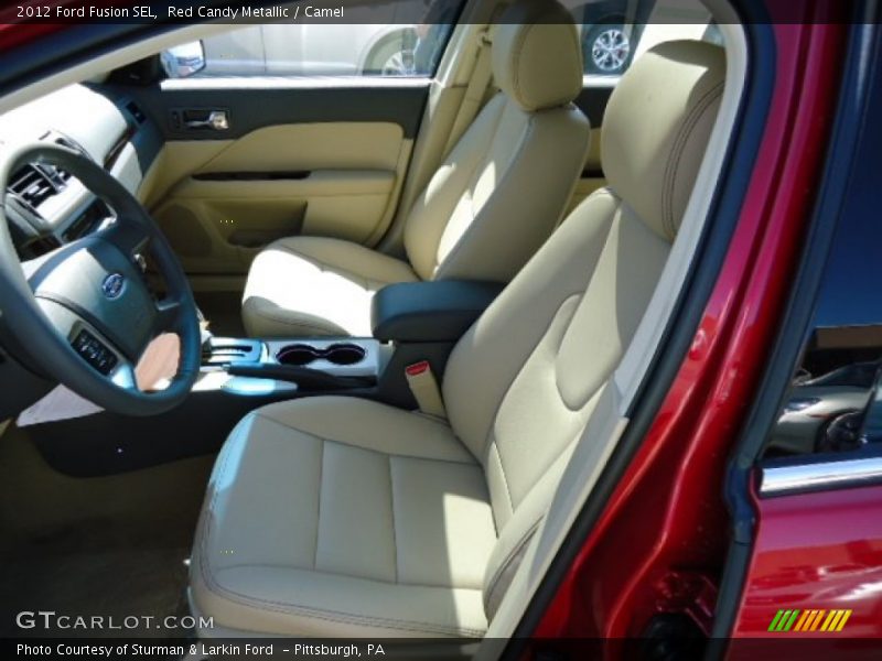 Red Candy Metallic / Camel 2012 Ford Fusion SEL