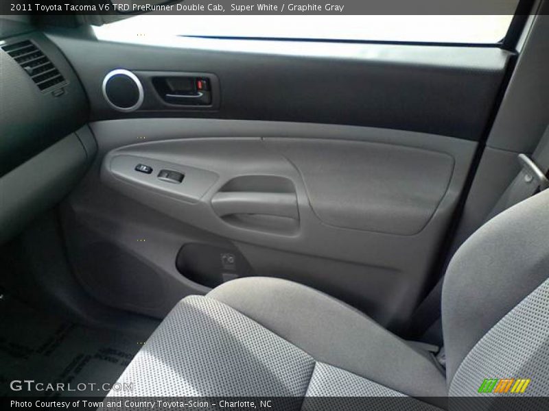 Super White / Graphite Gray 2011 Toyota Tacoma V6 TRD PreRunner Double Cab