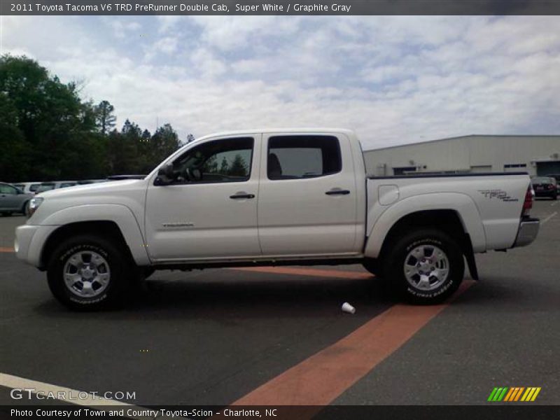 Super White / Graphite Gray 2011 Toyota Tacoma V6 TRD PreRunner Double Cab