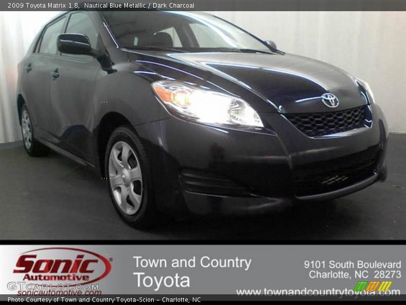 Nautical Blue Metallic / Dark Charcoal 2009 Toyota Matrix 1.8