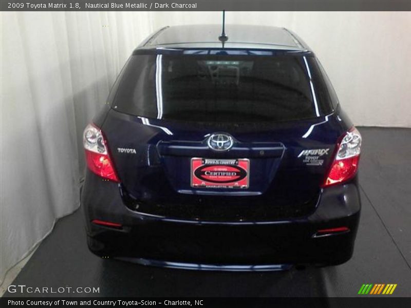 Nautical Blue Metallic / Dark Charcoal 2009 Toyota Matrix 1.8