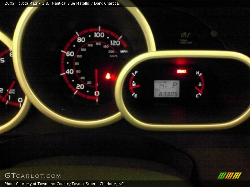 Nautical Blue Metallic / Dark Charcoal 2009 Toyota Matrix 1.8