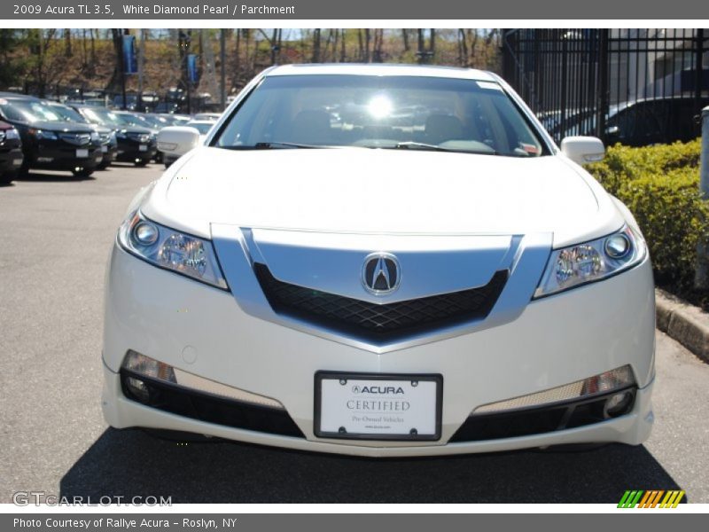 White Diamond Pearl / Parchment 2009 Acura TL 3.5