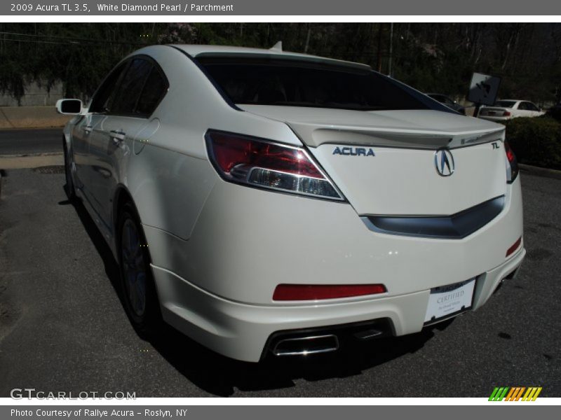 White Diamond Pearl / Parchment 2009 Acura TL 3.5