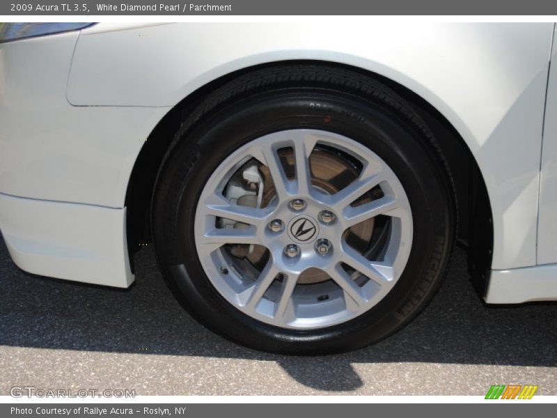 White Diamond Pearl / Parchment 2009 Acura TL 3.5